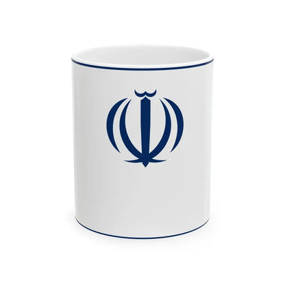 Flag of the Ministry of Economic Affairs and Finance Iran (Iran) White Coffee Mug 11oz - Go Mug Yourself