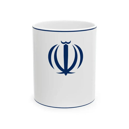 Flag of the Ministry of Economic Affairs and Finance Iran (Iran) White Coffee Mug 11oz - Go Mug Yourself