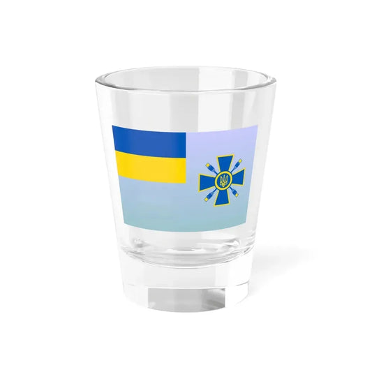 Flag of the Ministry of Information Policy of Ukraine (Ukraine) Shot Glass 1.5oz 1.5oz - Go Mug Yourself
