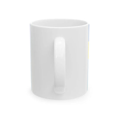 Flag of the Ministry of Information Policy of Ukraine (Ukraine) White Coffee Mug - Go Mug Yourself