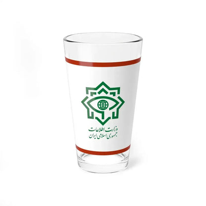 Flag of the Ministry of Intelligence Iran (Iran) Pint Glass 16oz 16oz - Go Mug Yourself