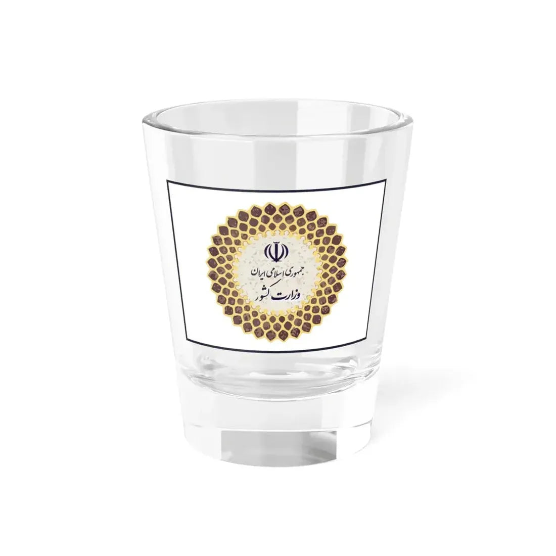 Flag of the Ministry of Interior Iran (Iran) Shot Glass 1.5oz 1.5oz - Go Mug Yourself