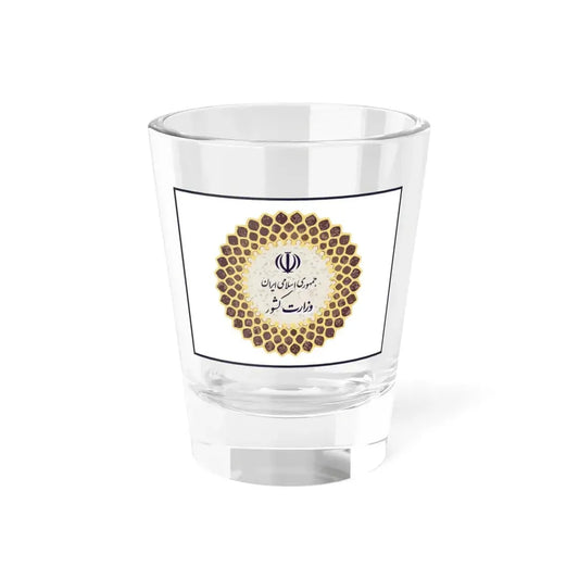 Flag of the Ministry of Interior Iran (Iran) Shot Glass 1.5oz 1.5oz - Go Mug Yourself