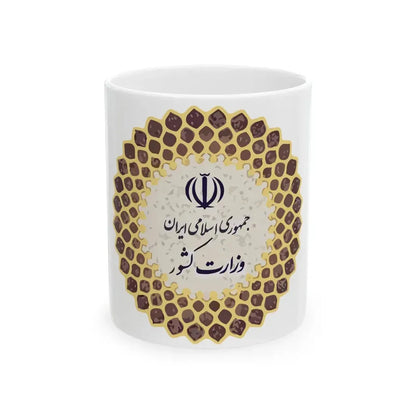 Flag of the Ministry of Interior Iran (Iran) White Coffee Mug 11oz - Go Mug Yourself