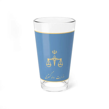 Flag of the Ministry of Justice Iran (Iran) Pint Glass 16oz 16oz - Go Mug Yourself