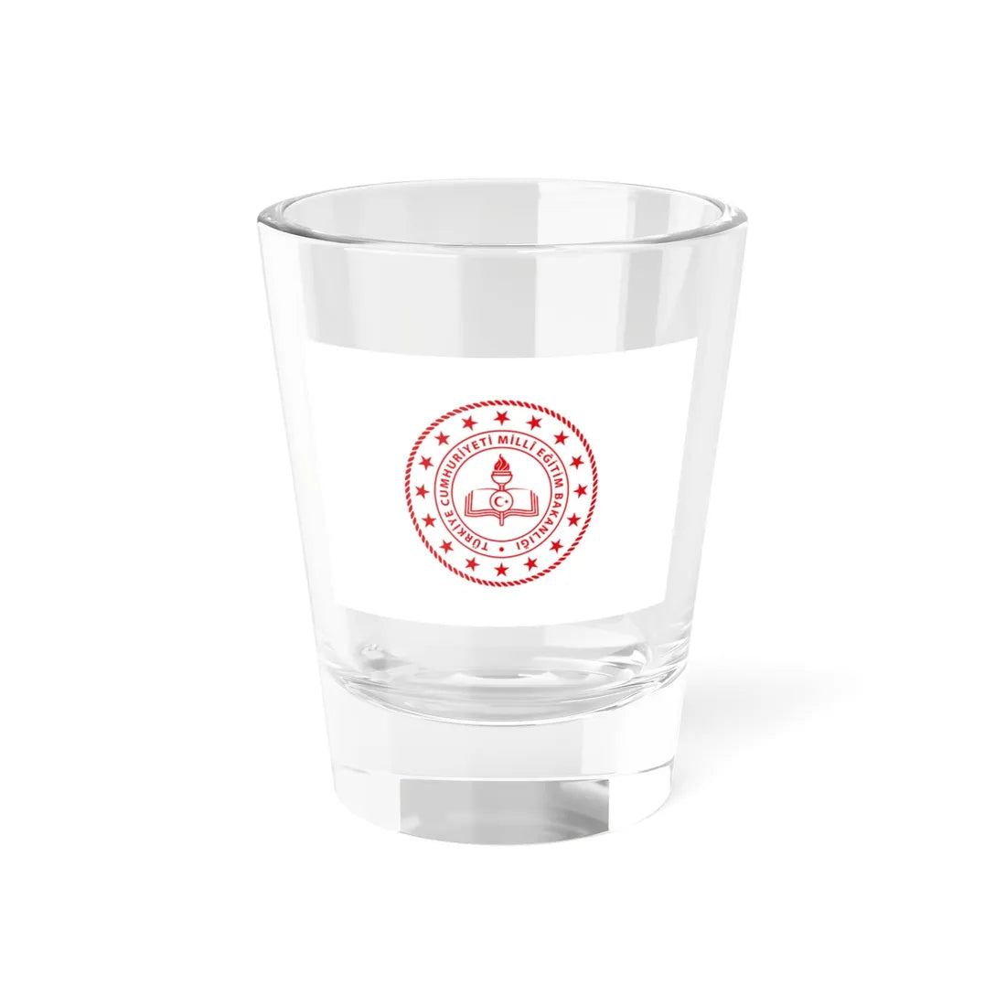 Flag of the Ministry of National Education Turkey (Turkey) Shot Glass 1.5oz 1.5oz - Go Mug Yourself