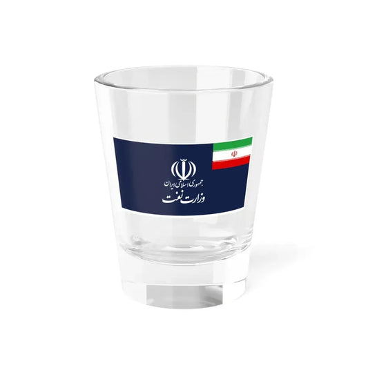 Flag of the Ministry of Petroleum Iran (Iran) Shot Glass 1.5oz 1.5oz - Go Mug Yourself