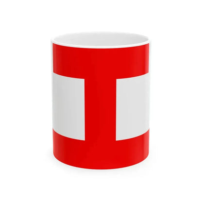 Flag of the Ministry of Public Works (Japan) White Coffee Mug 11oz - Go Mug Yourself