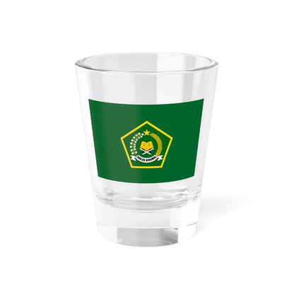 Flag of the Ministry of Religious Affairs of the Republic of Indonesia (Indonesia) Shot Glass 1.5oz 1.5oz - Go Mug Yourself