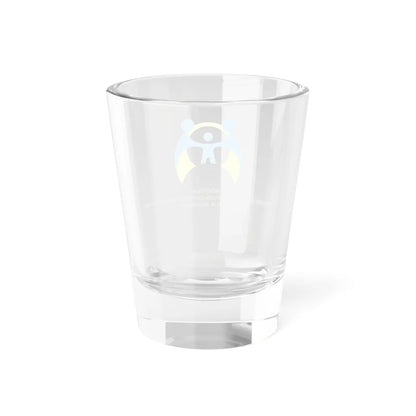 Flag of the Ministry of Women Empowerment and Child Protection of the Republic of Indonesia (Indonesia) Shot Glass 1.5oz - Go Mug Yourself
