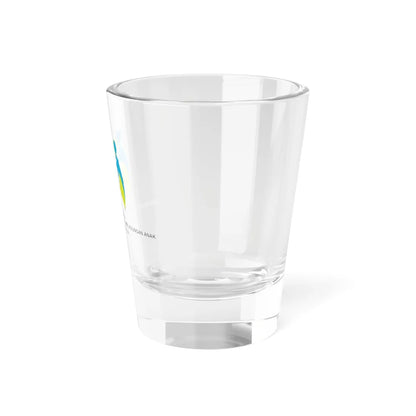 Flag of the Ministry of Women Empowerment and Child Protection of the Republic of Indonesia (Indonesia) Shot Glass 1.5oz - Go Mug Yourself