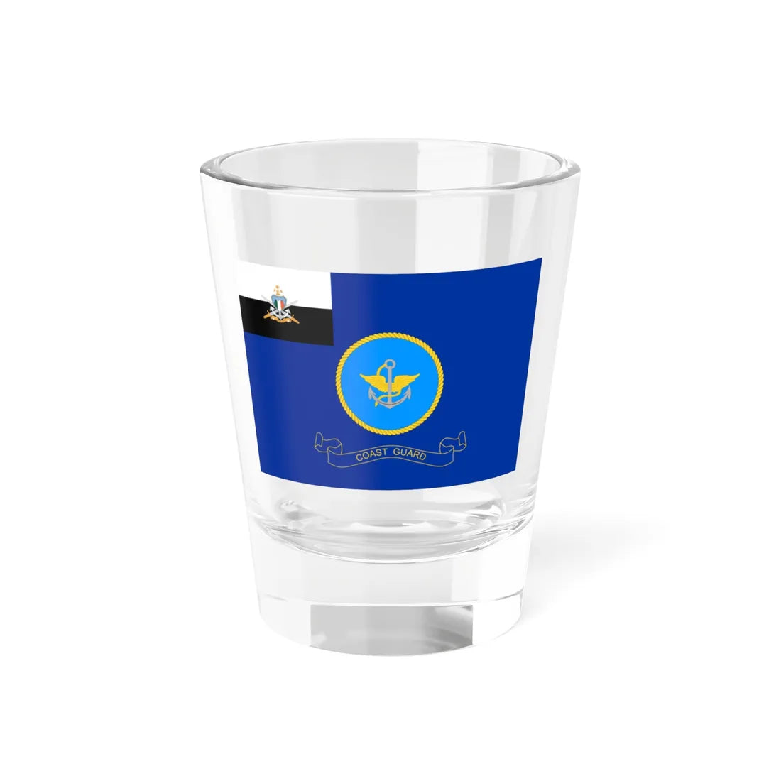 Flag of the MNDF Coast Guard (Maldives) Shot Glass 1.5oz 1.5oz - Go Mug Yourself
