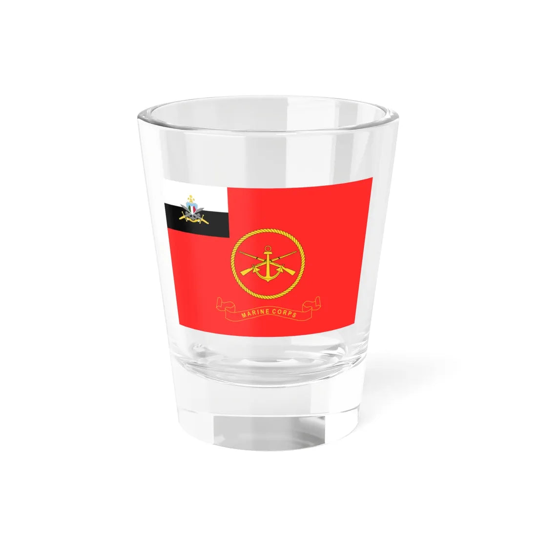 Flag of the MNDF Marine Corps (Maldives) Shot Glass 1.5oz 1.5oz - Go Mug Yourself