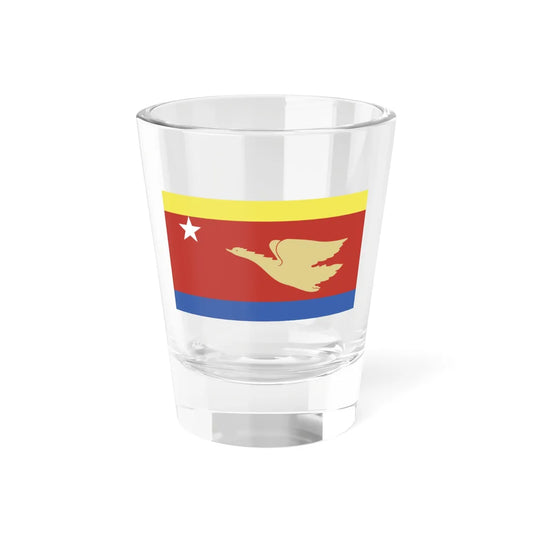Flag of the Mon Unity Party (Myanmar) Shot Glass 1.5oz 1.5oz - Go Mug Yourself