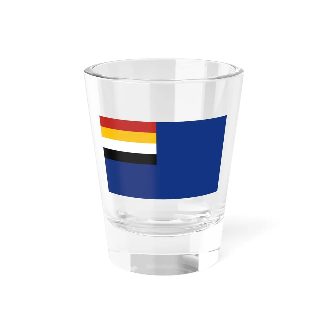 Flag of the Mongol United Autonomous Government as described by The Airpost Journal reconstruction (China) Shot Glass 1.5oz 1.5oz - Go Mug Yourself