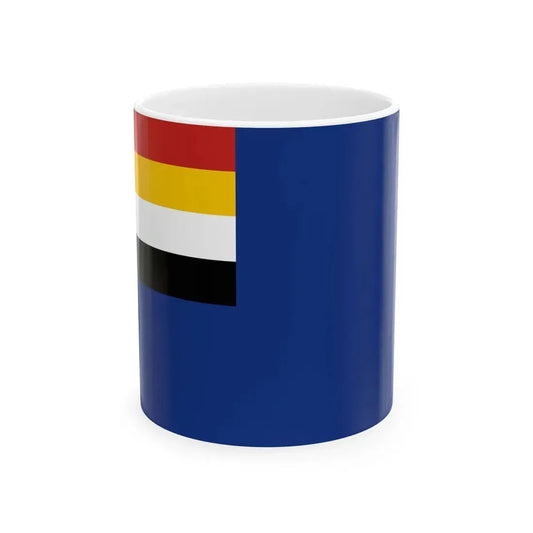 Flag of the Mongol United Autonomous Government as described by The Airpost Journal reconstruction (China) White Coffee Mug 11oz - Go Mug Yourself