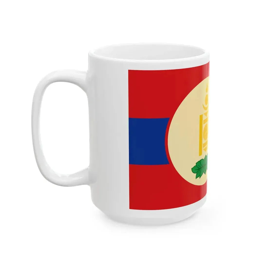 Flag of the Mongolian Peoples Republic 1930-1940 (Mongolia) White Coffee Mug - Go Mug Yourself