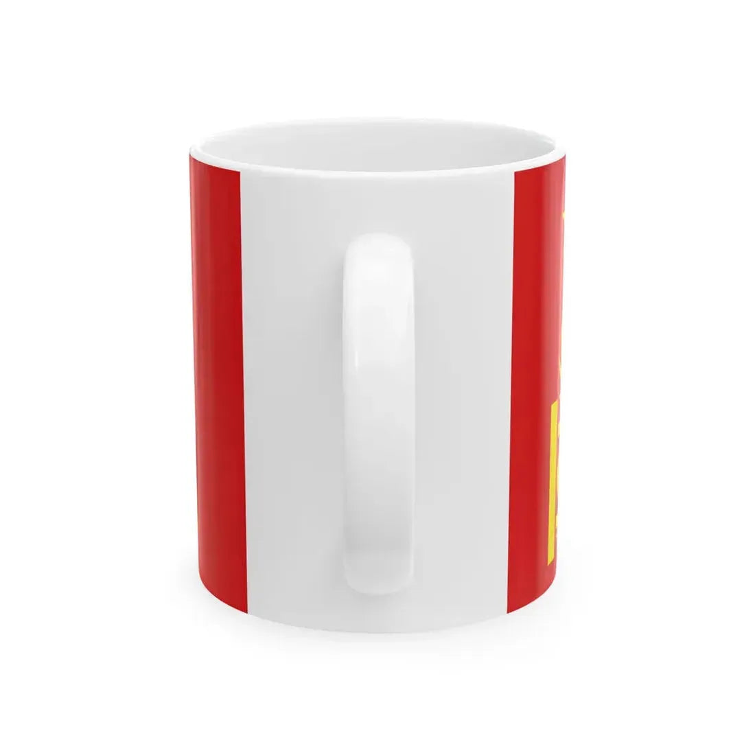 Flag of the Mongolian Peoples Republic 1945-1992 (Mongolia) White Coffee Mug - Go Mug Yourself