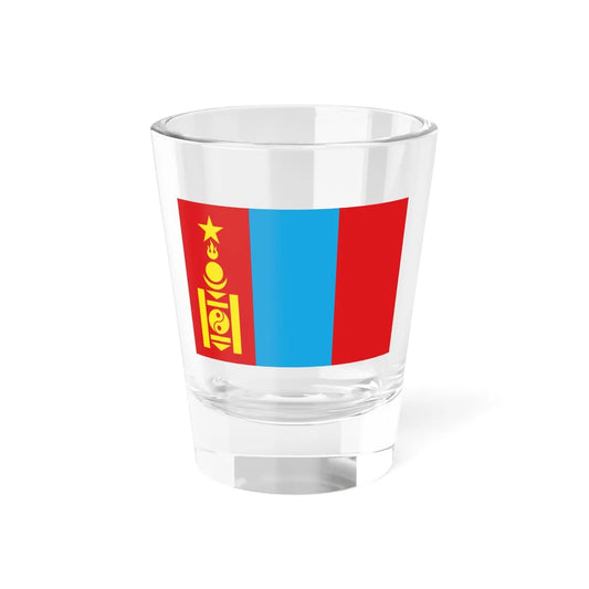 Flag of the Mongolian Peoples Republic 1945 3-2 (Mongolia) Shot Glass 1.5oz 1.5oz - Go Mug Yourself