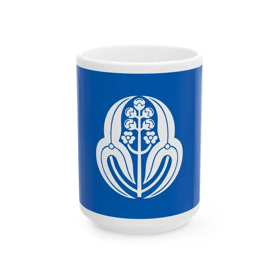 Flag of the Mori Lords of Hagi in Nagato Province A (Japan) White Coffee Mug 15oz - Go Mug Yourself