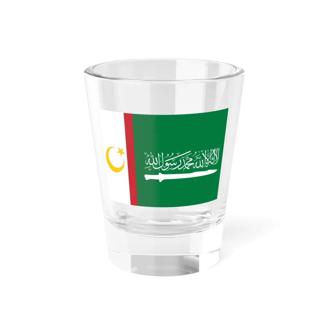Flag of the Moro Islamic Liberation Front (Philippines) Shot Glass 1.5oz 1.5oz - Go Mug Yourself