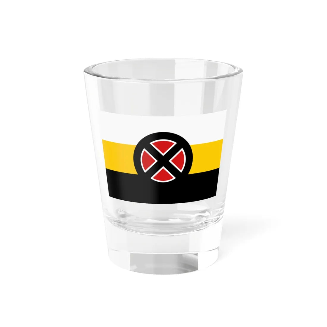 Flag of the Movement Against Illegal Immigration (Russia) Shot Glass 1.5oz 1.5oz - Go Mug Yourself