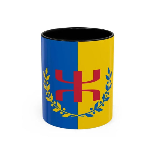 Flag of The Movement for the self determination of Kabylie - Accent Coffee Mug 11oz Black - Go Mug Yourself