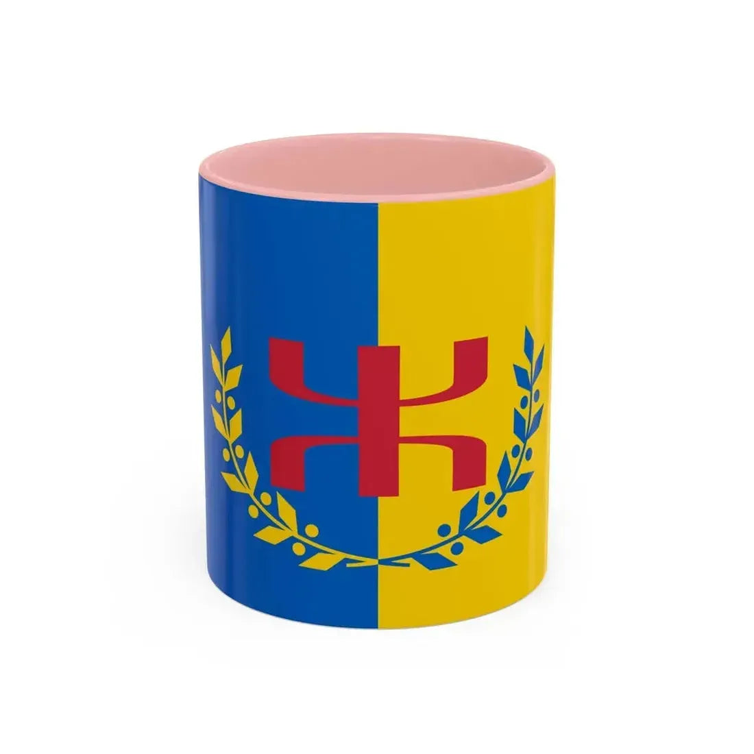 Flag of The Movement for the self determination of Kabylie - Accent Coffee Mug 11oz Pink - Go Mug Yourself
