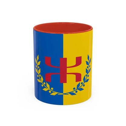 Flag of The Movement for the self determination of Kabylie - Accent Coffee Mug 11oz Red - Go Mug Yourself