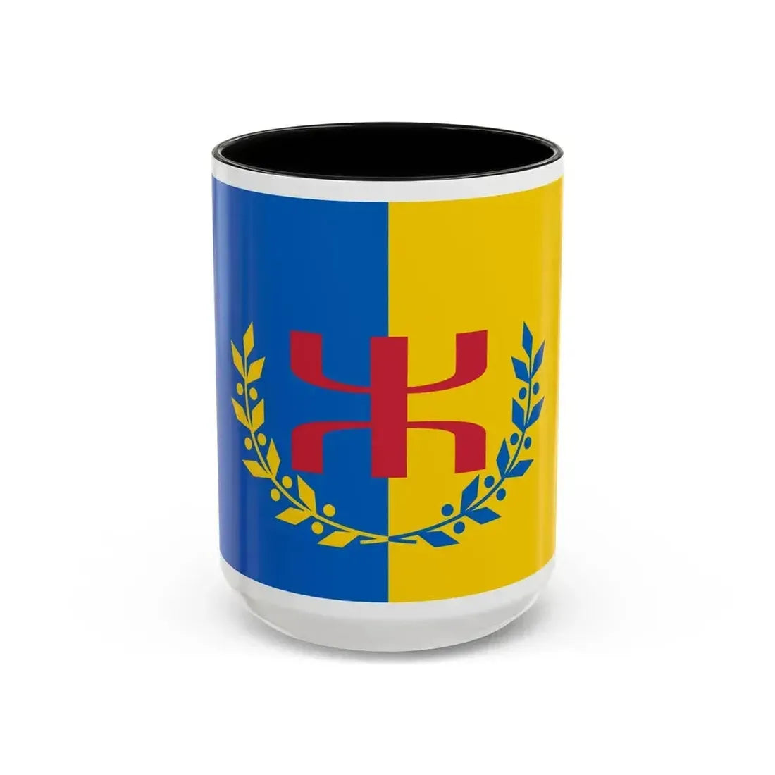 Flag of The Movement for the self determination of Kabylie - Accent Coffee Mug 15oz Black - Go Mug Yourself
