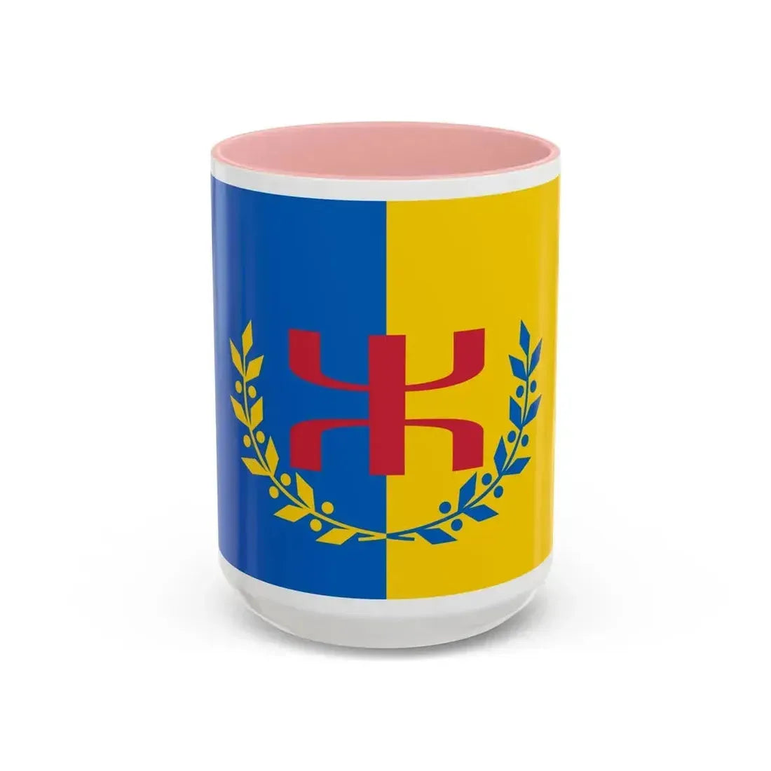Flag of The Movement for the self determination of Kabylie - Accent Coffee Mug 15oz Pink - Go Mug Yourself