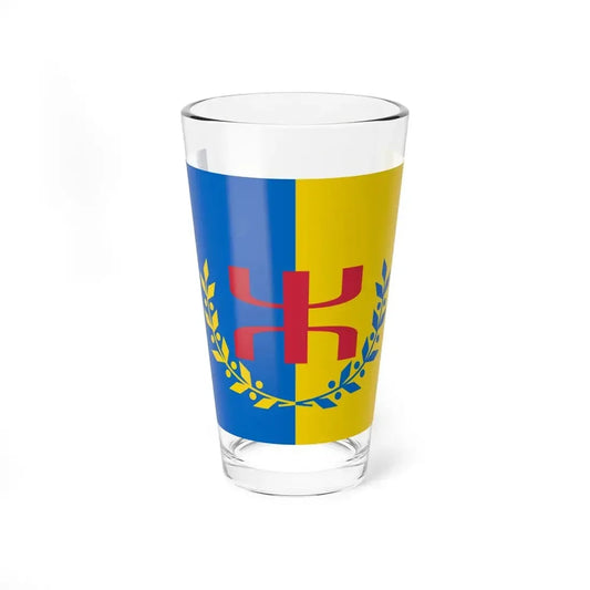Flag of The Movement for the self determination of Kabylie - Pint Glass 16oz 16oz - Go Mug Yourself