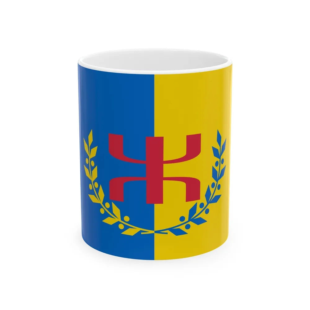 Flag of The Movement for the self determination of Kabylie - White Coffee Mug-11oz-Go Mug Yourself