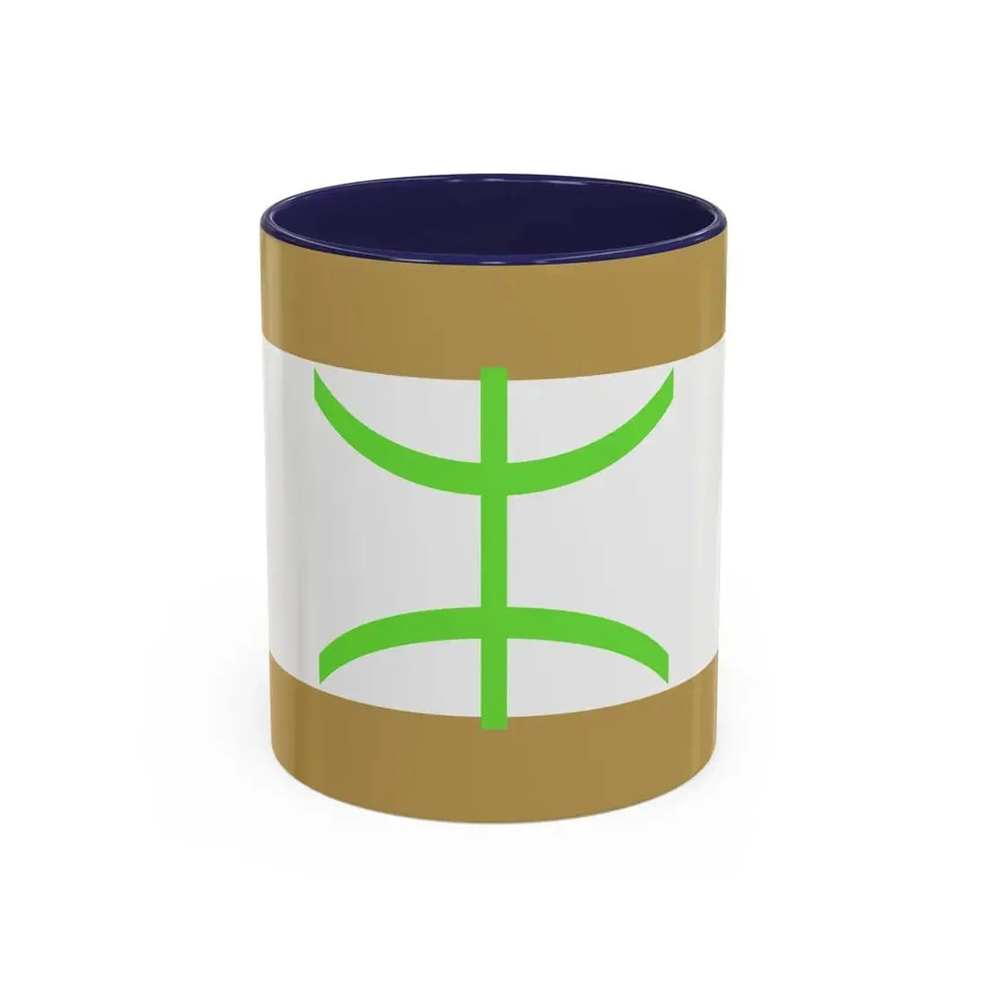 Flag of The Mozabite people - Accent Coffee Mug 11oz Navy - Go Mug Yourself