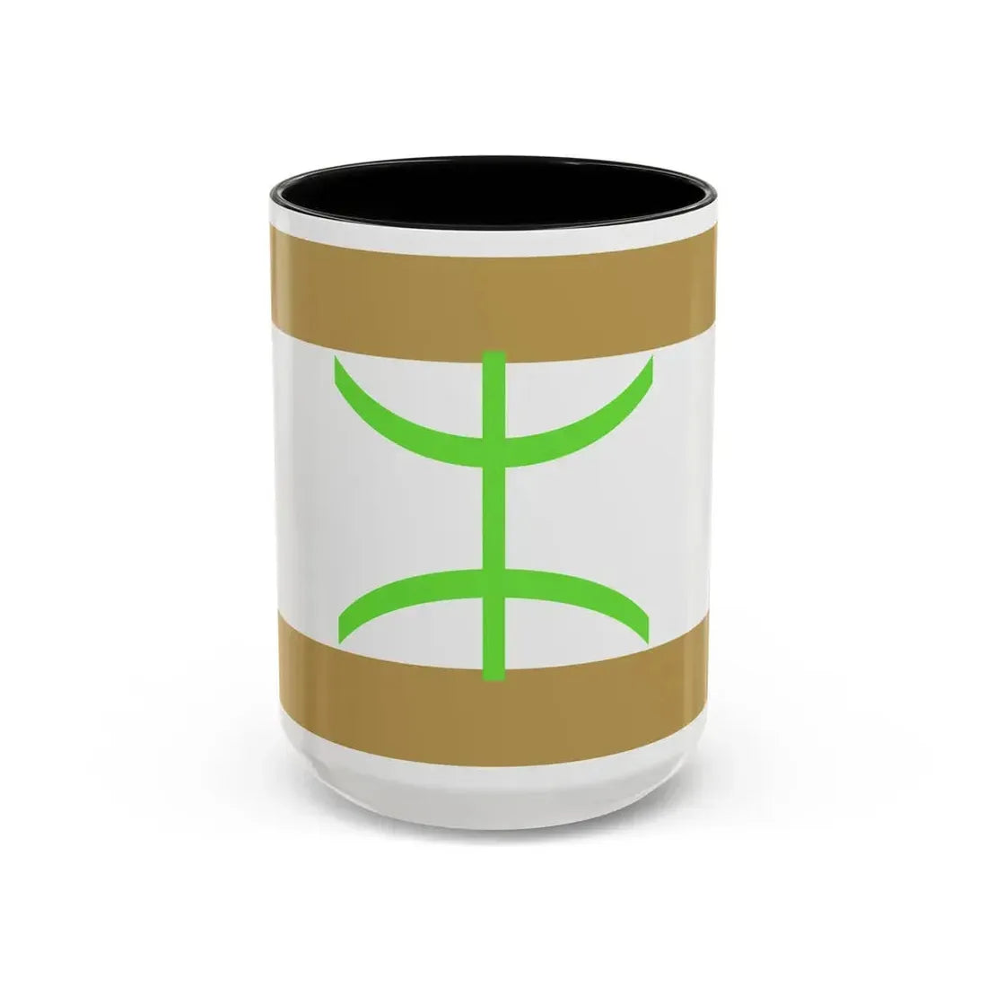 Flag of The Mozabite people - Accent Coffee Mug 15oz Black - Go Mug Yourself