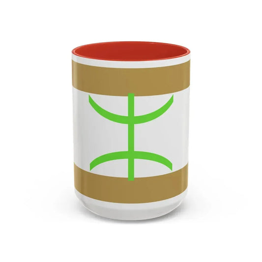 Flag of The Mozabite people - Accent Coffee Mug 15oz Red - Go Mug Yourself