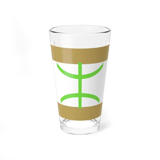 Flag of The Mozabite people - Pint Glass 16oz 16oz - Go Mug Yourself