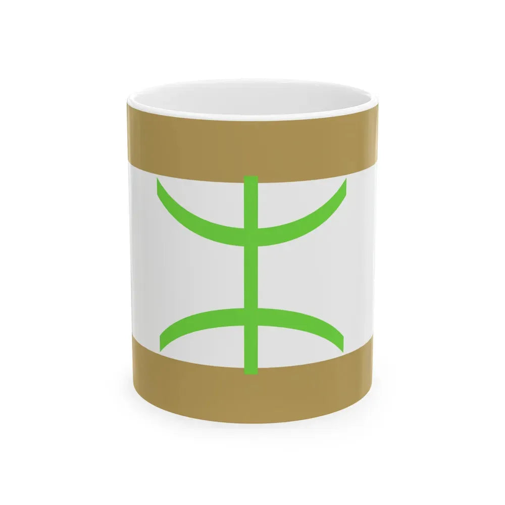Flag of The Mozabite people - White Coffee Mug 11oz - Go Mug Yourself