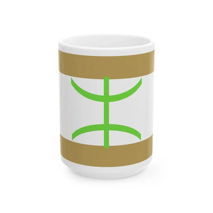 Flag of The Mozabite people - White Coffee Mug 15oz - Go Mug Yourself