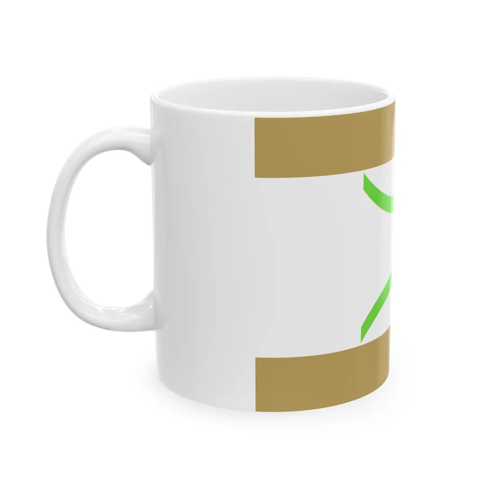 Flag of The Mozabite people - White Coffee Mug-Go Mug Yourself