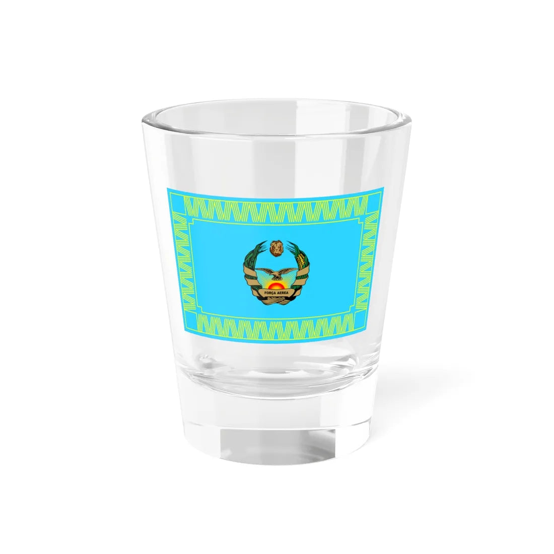 Flag of the Mozambique Air Force (Mozambique) Shot Glass 1.5oz 1.5oz - Go Mug Yourself
