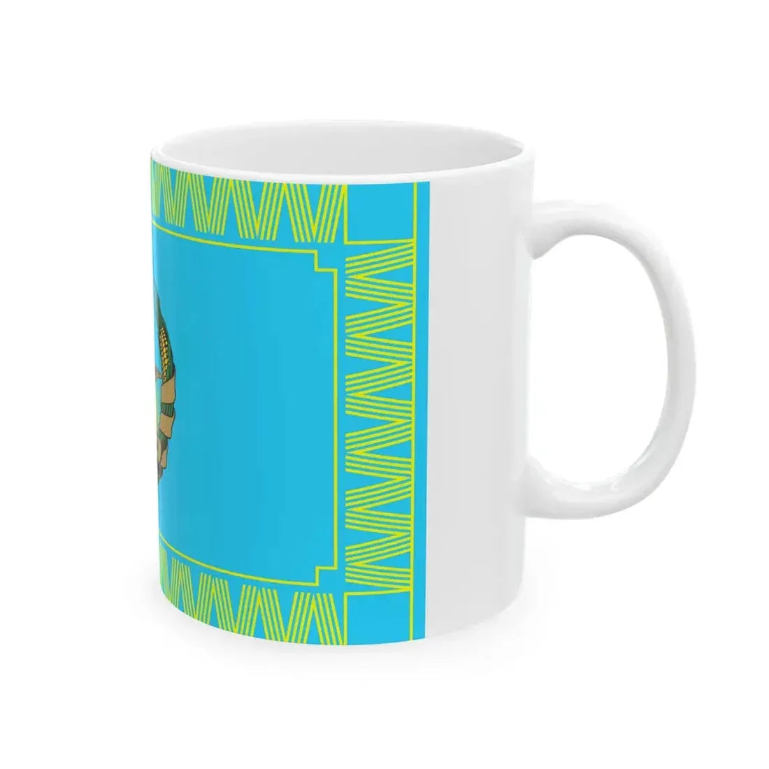 Flag of the Mozambique Air Force (Mozambique) White Coffee Mug - Go Mug Yourself