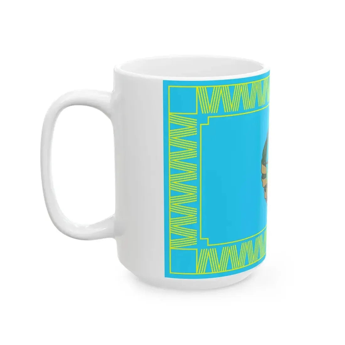 Flag of the Mozambique Air Force (Mozambique) White Coffee Mug - Go Mug Yourself