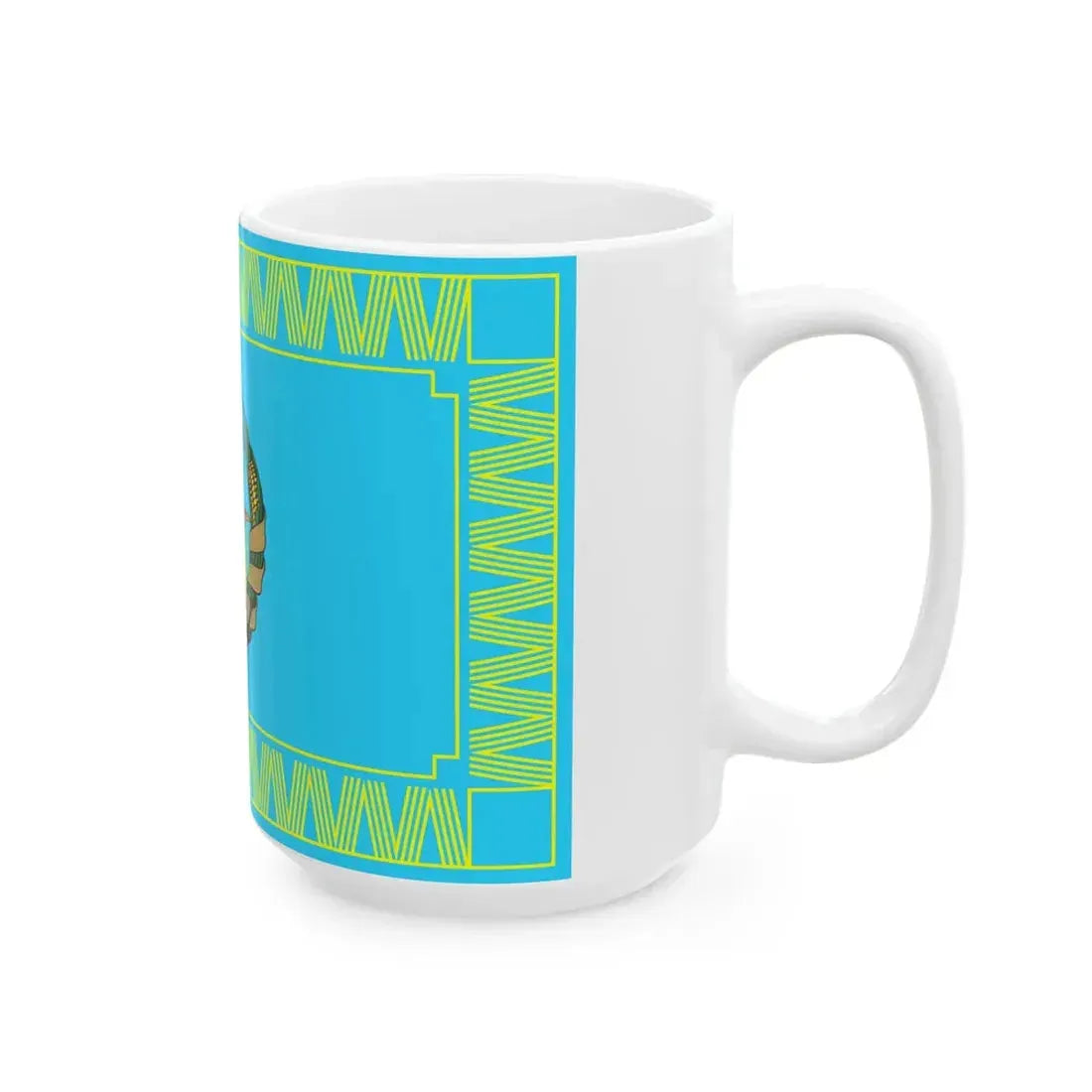 Flag of the Mozambique Air Force (Mozambique) White Coffee Mug - Go Mug Yourself