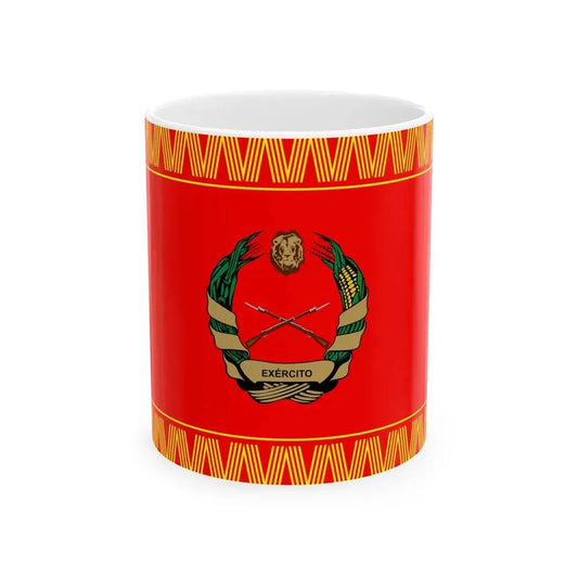 Flag of the Mozambique Army (Mozambique) White Coffee Mug 11oz - Go Mug Yourself