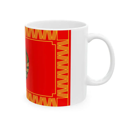 Flag of the Mozambique Defence Armed Forces (Mozambique) White Coffee Mug - Go Mug Yourself