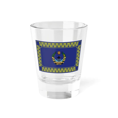 Flag of the Mozambique Naval Command (Mozambique) Shot Glass 1.5oz 1.5oz - Go Mug Yourself