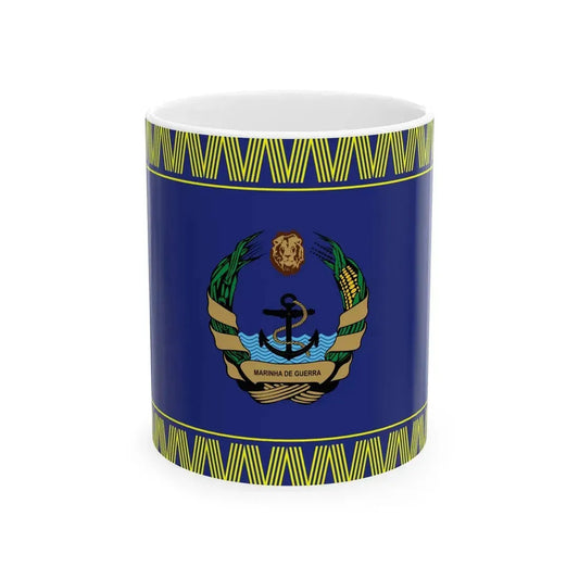 Flag of the Mozambique Naval Command (Mozambique) White Coffee Mug 11oz - Go Mug Yourself