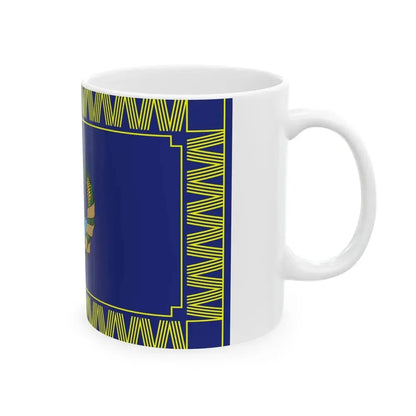 Flag of the Mozambique Naval Command (Mozambique) White Coffee Mug - Go Mug Yourself