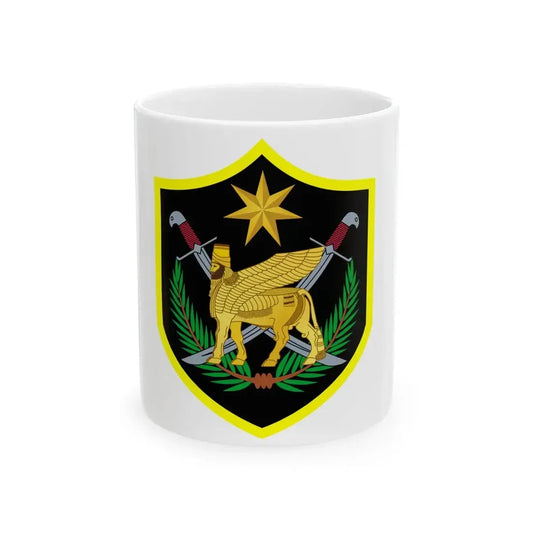 Flag of the Multi-National Force  Iraq (Iraq) White Coffee Mug 11oz - Go Mug Yourself